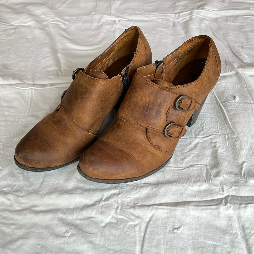 BOC Born Concept Brown Leather Bootie